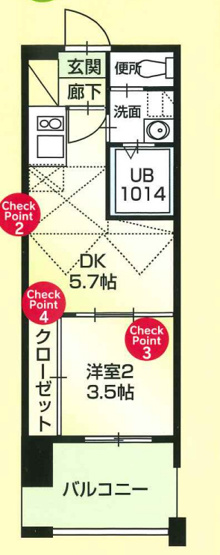 【間取り】 | No60 V-TOWER天神