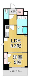 フレンシア西宮北口の間取り