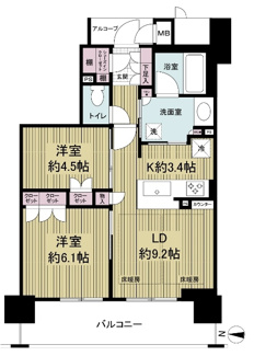 【間取り】 | ジ・アーバネックス京都河原町プレイズ