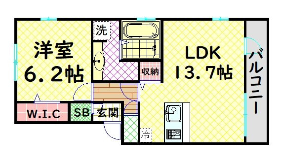 【間取り】 | カーサ高善A棟