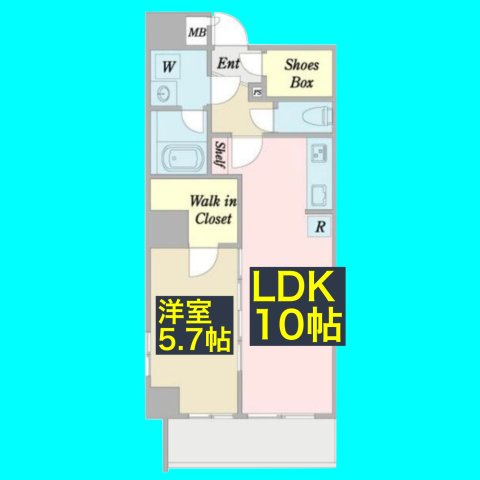 オークスクエア吹上の間取り