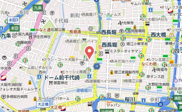 【地図】 | レジュールアッシュ南堀江