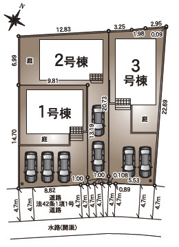 クレイドルガーデン／上益城郡益城町安永第8／2号棟の区画図