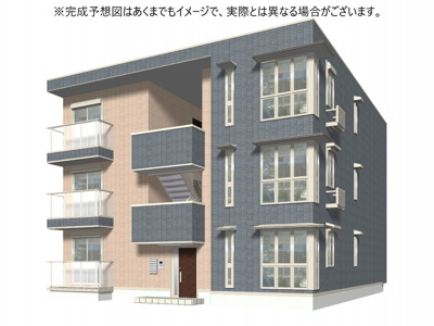 【外観パース】 | ベルフィールド西京極 西棟