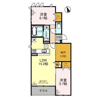 【間取り】 | ベルフィールド西京極 西棟