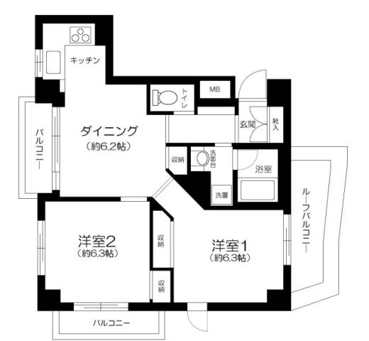 ステージファースト幡ヶ谷の間取り