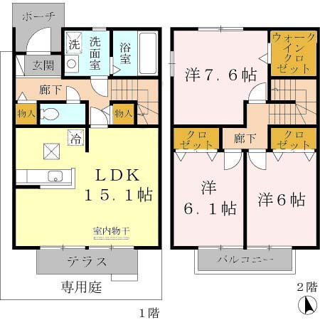 ソレイユ清水通の間取り