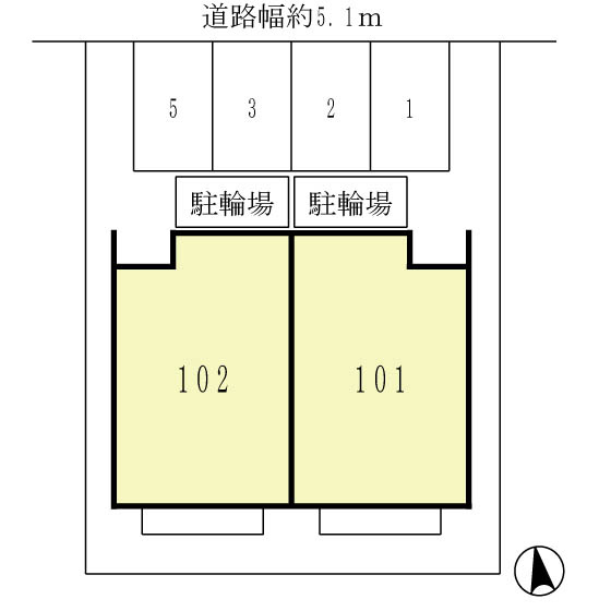 ソレイユ清水通の区画図