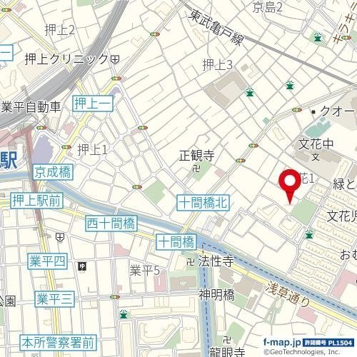 【地図】 | ドルチェ東京押上ツインズ弐番館