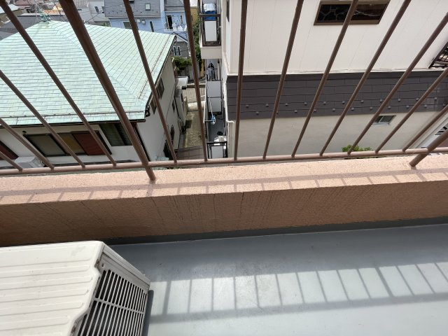 池第一コーポのバルコニー