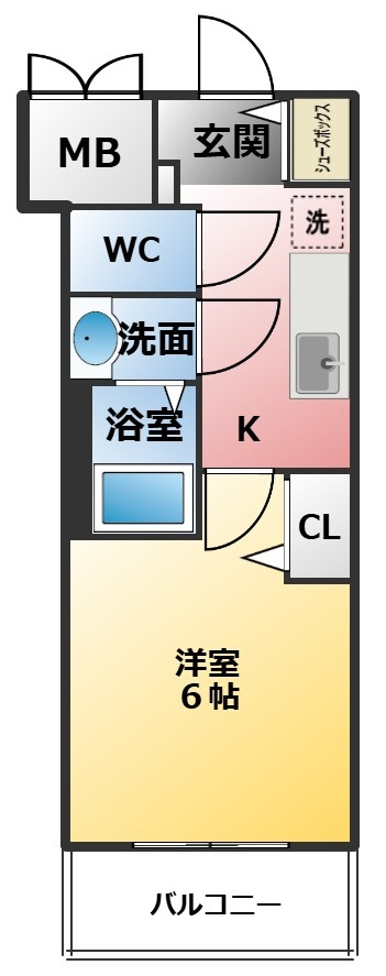 メイクスアート上前津Ⅵの間取り