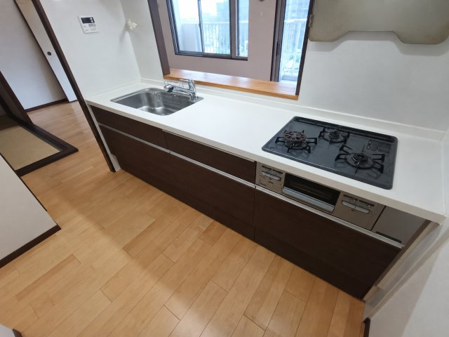 パークフィールドみさと３街区１号館のキッチン|キッチンでお料理をお楽しみください