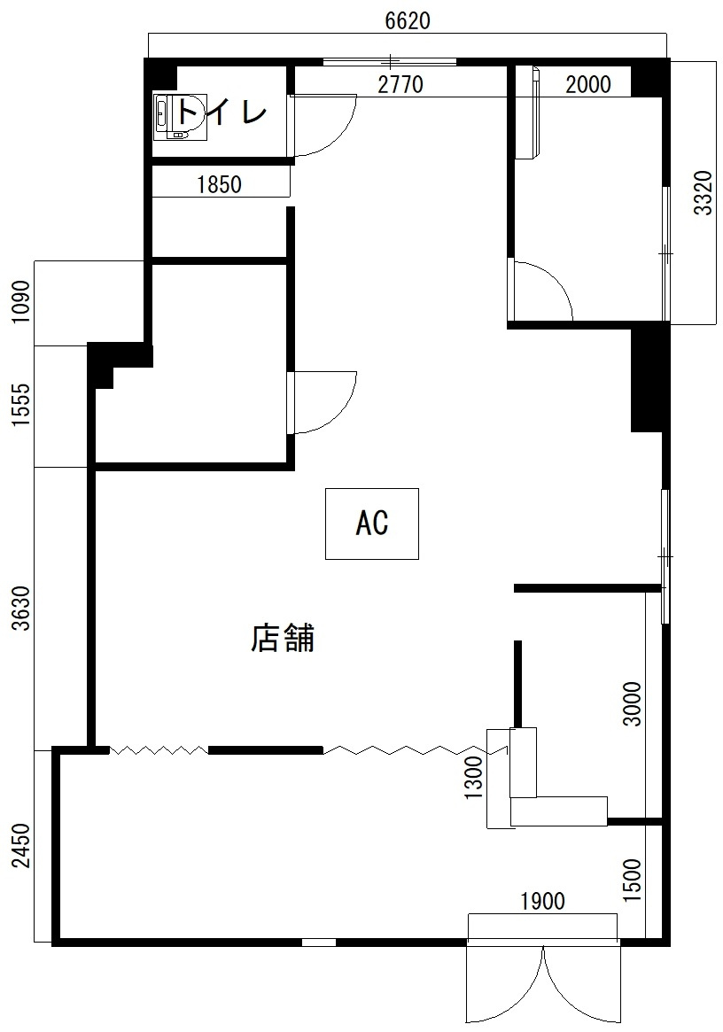庄内コーポラスＢ棟の間取り