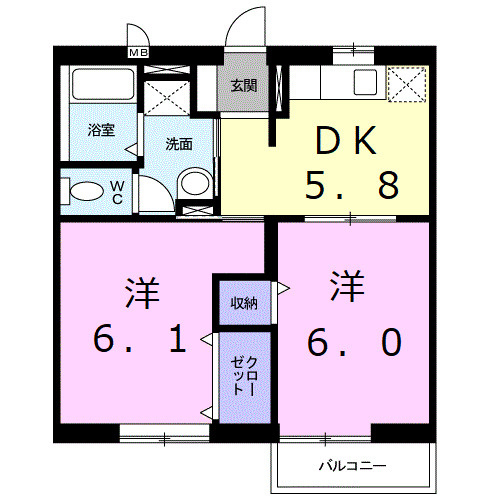 コーポトマトの間取り|間取図