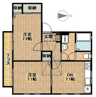 【間取り】 | プラザ・ワンC棟