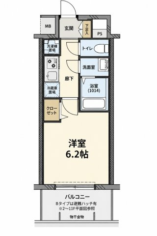 ディアレイシャス名駅WESTの間取り
