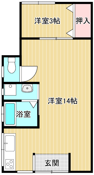 大江アパートⅠの間取り