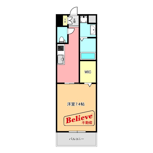 Aletta合川町の間取り|使い勝手の良い間取りです♪