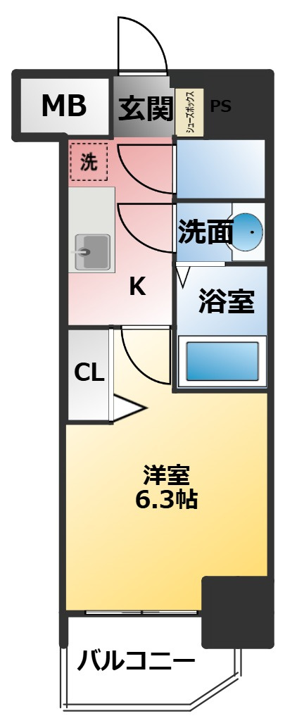 MAXIV東別院の間取り