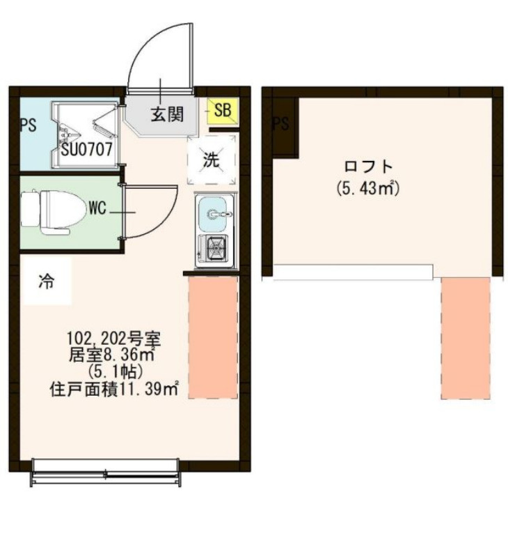 Le　Serene　Nishi　Ogikuboの間取り