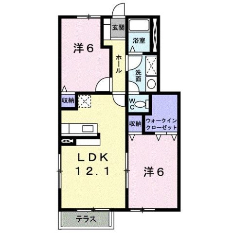 【間取り】 | イースト丸亀　Ｃ