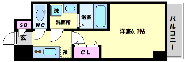 エスリードレジデンス大阪弁天町の間取り|エスリードレジデンス大阪弁天町　間取り