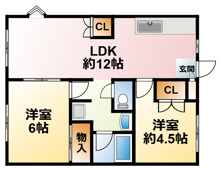 アムスプラザ Bの間取り