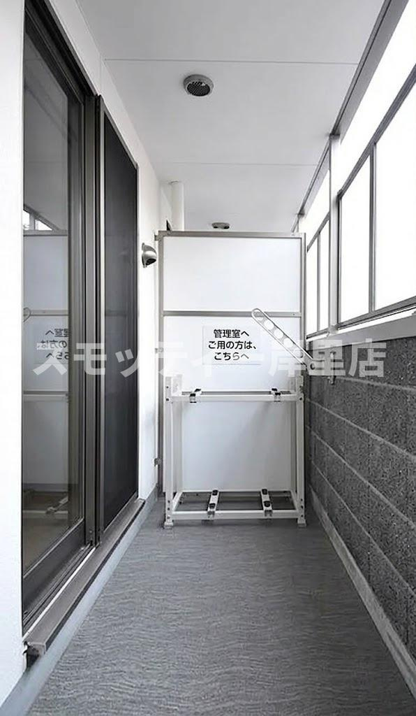大阪市阿倍野区美章園１丁目の賃貸マンションのバルコニー
