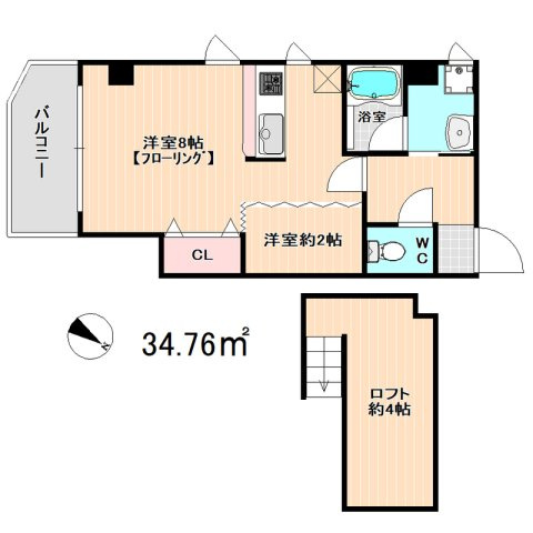 【間取り】 | ジェンティーレ薬院Ⅰ