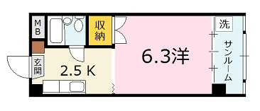 岩岡ビルの間取り