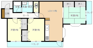 【間取り】 | アーバンビュー府中