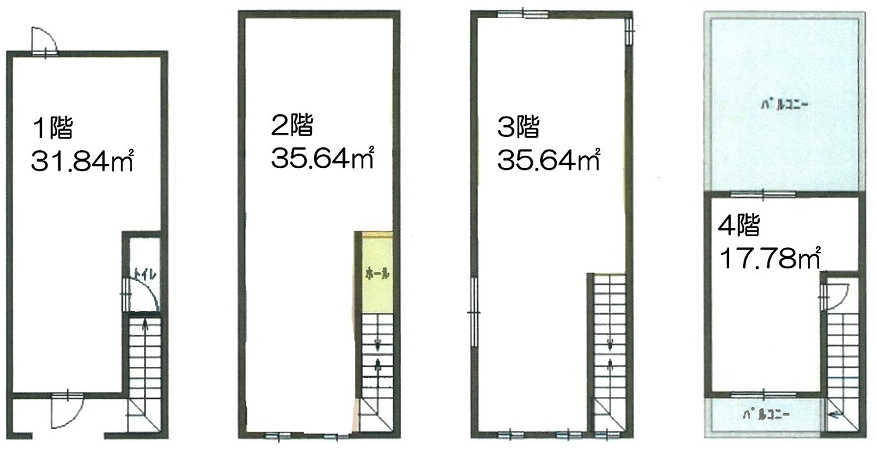 北堀江１丁目ビルの間取り