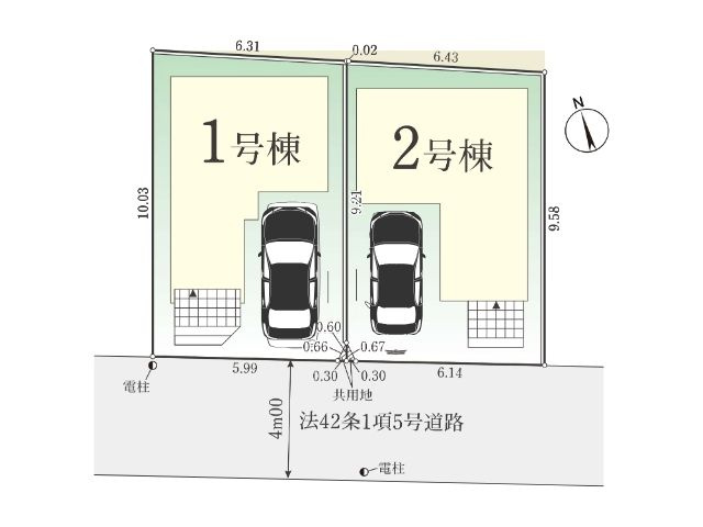 朝霞市幸町1期の区画図