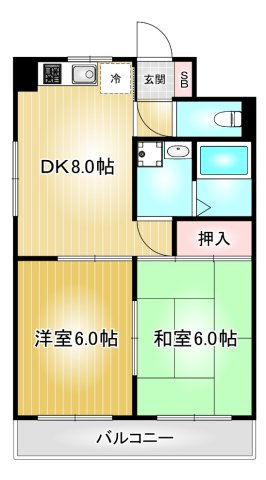 エーデルハイムあいち｜名古屋市の賃貸ならMy賃貸の間取り|エーデルハイムあいち