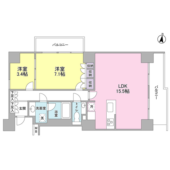 【間取り】 | プレディアスタイル池上南ＥＡＳＴ