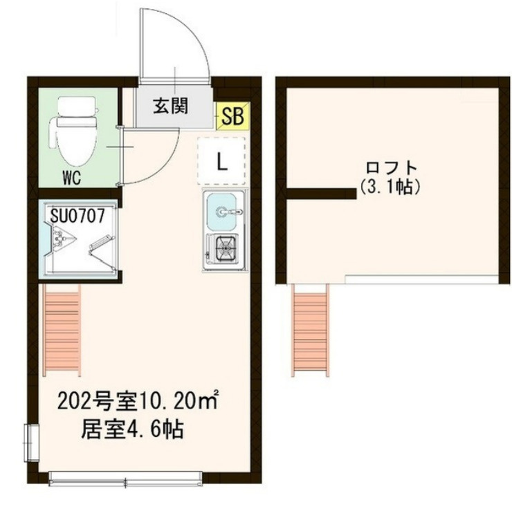コンフォタリア高田馬場の間取り