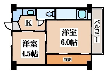 【間取り】 | ビレッジハウス浦田