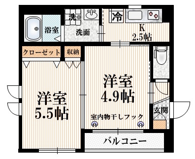 Ｃｏｍｆｏｒｔ十二社の間取り