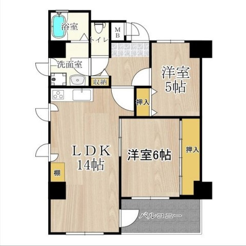【間取り】 | ロベリア弐番館