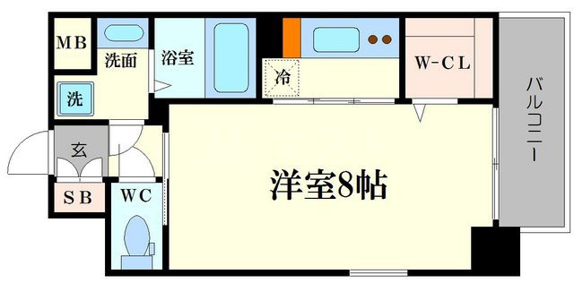 ミラージュパレス南堀江の間取り