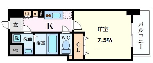 【間取り】 | ワールドアイ難波南ミラージュ