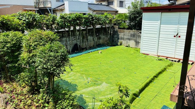 【庭】 | 築港新町2丁目中古住宅 | 簡単な家庭菜園も楽しめるお庭です