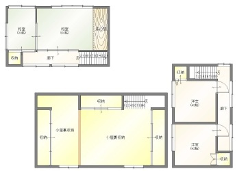 【間取り】 | 玉島乙島戸建 | 2階間取り