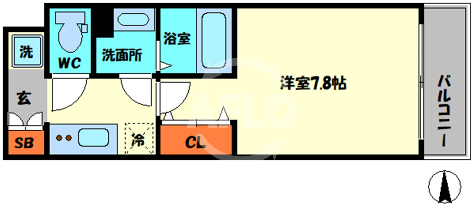 フォーリアライズ福島WESTの間取り|フォーリアライズ福島WEST　間取り