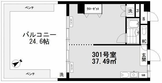 リッツ麻布の間取り
