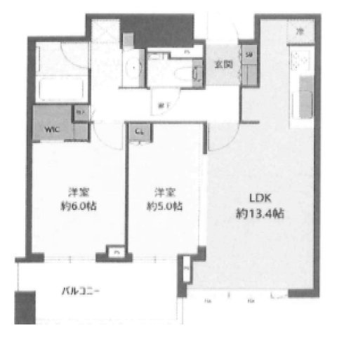 シティタワー大阪本町の間取り