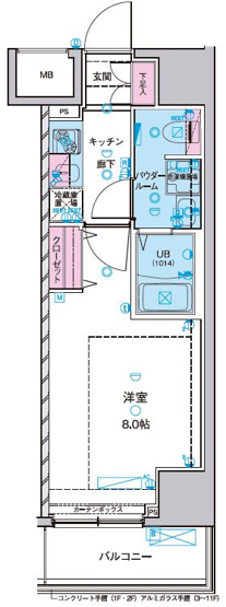 【間取り】 | ジェノヴィア浅草Ⅱスカイガーデン