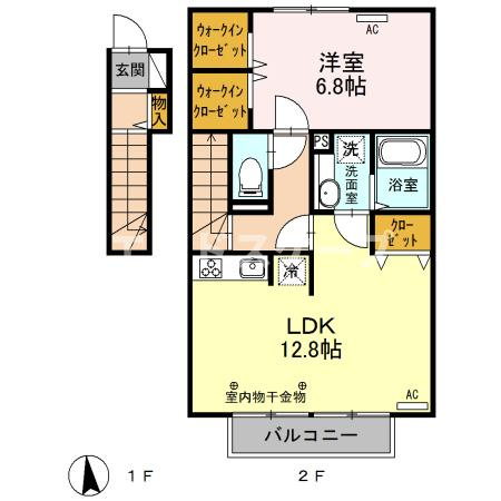 ディアレスト 桜の間取り|高崎、前橋のお部屋探しはエンドスケープまで！お客様の理想お聞かせ下さい♪