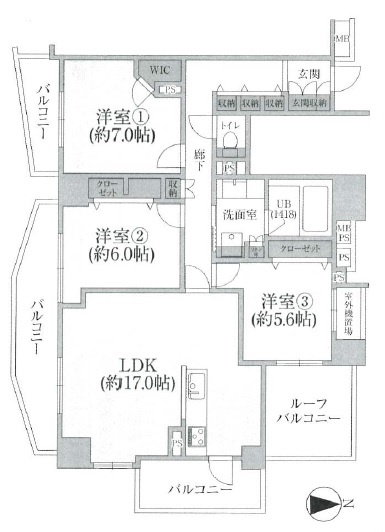 【間取り】 | ライオンズシティ東陽町親水公園