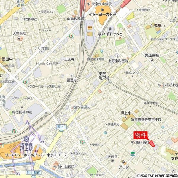 サンリヴァ隅田の地図
